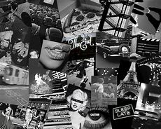 Image result for Black and White Collage Art Horizontal