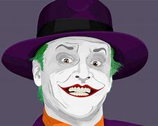 Image result for Jack Nicholson Joker SVG