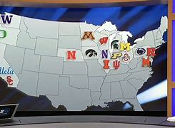 Image result for Big Ten Conference Map