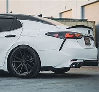 Image result for 2018 White Toyota Camry with Custom Wheels