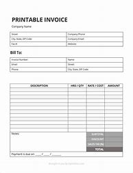 Image result for Free Printable Online Invoices