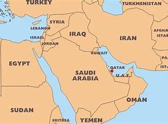 Image result for Map Qatar and Iran