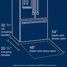 Image result for 15 Cubic Feet Refrigerator to Scale