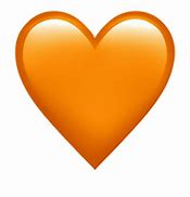 Image result for Heart Emoji Orange Clear Background