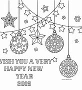 Image result for Happy New Year 2019 Coloring Printables