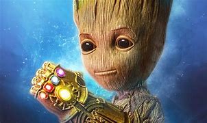 Image result for Baby Groot Smiling at Rocket