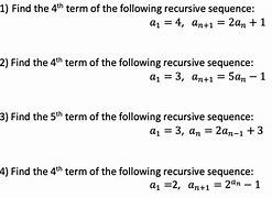 Image result for Recursive Sequence Rule