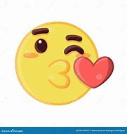 Image result for Heart Kiss Emoji