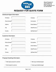 Image result for Quote Request Form Template