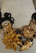 Image result for Black and Gold Necklace