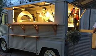 Image result for Food Truck with Wood Burning Pizza Oven