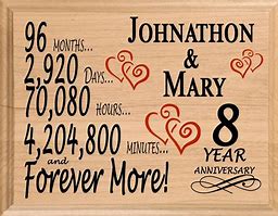 Image result for 8 Year Wedding Anniversary