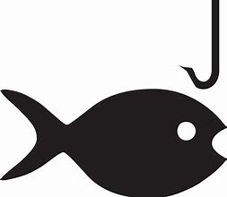 Image result for Fish Hook Black Clip Art