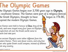 Image result for Ancient Greece Olympics for Kids