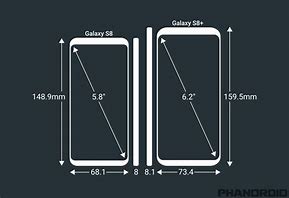 Image result for Galaxy S8 Plus Dimensions