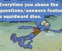 Image result for Squidward Dead Meme