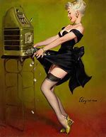 Image result for Pin Up Girl Reading Book Free Art