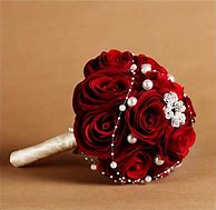 Image result for Red Rose Wedding Bouquet