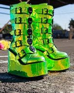Image result for Alien Slime Green Platform Shoes