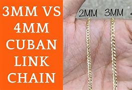 Image result for 3Mm vs 5Mm Cuban Chain