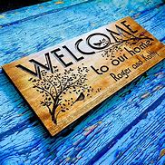 Image result for Personalized House Welcome Signs