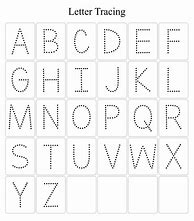 Image result for Free Printable Alphabet Tracing