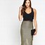 Image result for Metallic Gold Pencil Skirt