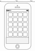 Image result for Smartphone Outline Print Out