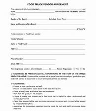 Image result for Food Vendor Contract Forms