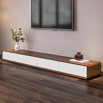 Image result for 6Ft Long Walnut TV Stand