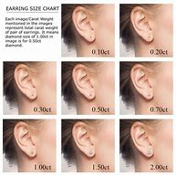 Image result for Earring Stud Size Chart mm