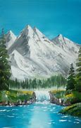 Image result for Bob Ross Snowy Mountains