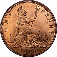 Image result for British One Penny Coin