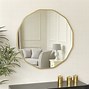 Image result for Large Round Black Scalloped Wall Mirror 90Cm X 90Cm