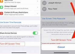 Image result for How to Turn Screen Time Off without Passcode