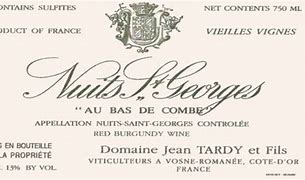 Image result for Jean Tardy Nuits saint Georges Au Bas Combe