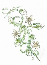Image result for Flower Vine Tattoo Drawings