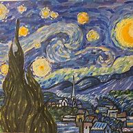 Image result for Pinturas De Van Gogh Noche Estrellada