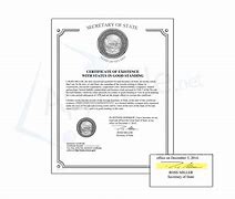 Image result for Certificate of Good Standing Nevada