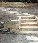 Image result for 6X6 Wood Retaining Wall How To