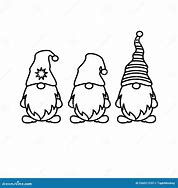 Image result for Christmas Gnome Outline