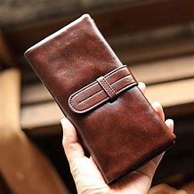 Image result for Men's Leather Zipper Wallet