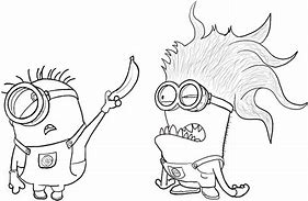 Image result for Scary Minion Drawing