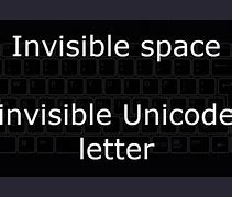 Image result for Invisible Letter Key