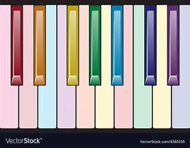 Image result for Rainbow Piano Keyboard