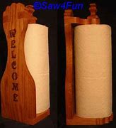 Image result for Wood Paper Towel Holder
