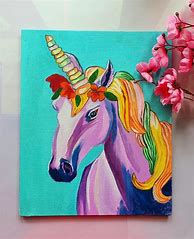 Image result for Acrylic Painting of Unicorn by Well Known Artists