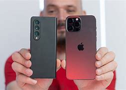 Image result for Galaxy Fold Thickness Pic Next to iPhone