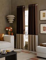 Image result for Cream and Brown Curtains