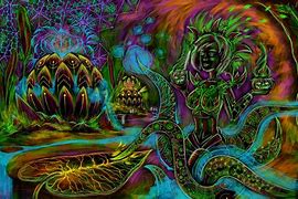 Image result for Trippy Art Monster